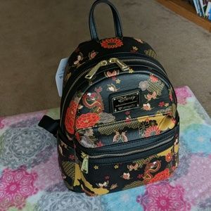 NWT loungefly Mulan mini backpack